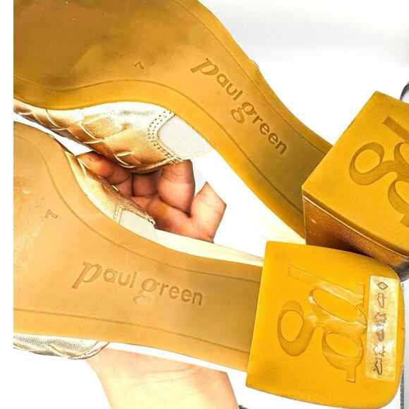 Paul Green Tisha Mule Heel Rosato Nappa Metallic size UK 7 / US 9.5 - Picture 8 of 10